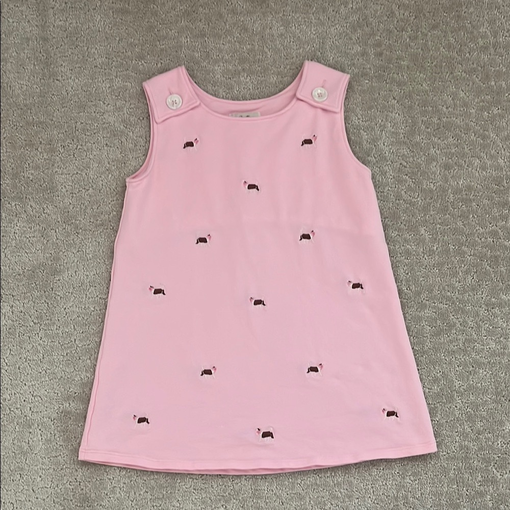TBBC Pink Sleeveless Dress with Button Details
